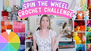 RANDOM Crochet Challenge: a wheel chooses what yarn and plushie I make!