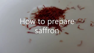 How to prepare Saffron - Prepare Saffron for Cooking - How to brew Saffron -  To Make liquid Saffron