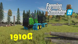 FS22 Forestry | John Deere 1910G forwarding | Timelapse