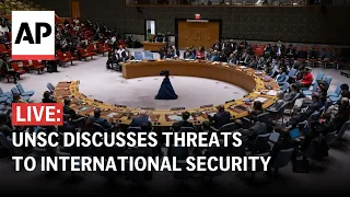 LIVE: UN Security Council meets to discuss threats to international security