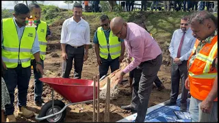 Fiji's Minister for Health at the ground breaking ceremony of the Labasa Hospital's new wards