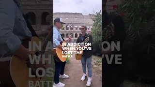 God Is With Us in Rome - Singing these words in a place with such a hard history hit extra hard.