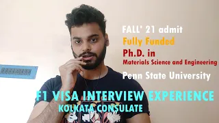 My US F1 Visa Experience || Fall'21 PhD at Penn state