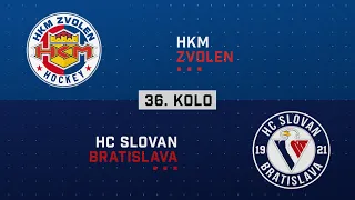 36.kolo HKM Zvolen - HC Slovan Bratislava HIGHLIGHTS