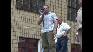 Митинг шахтеров в  г.Комсомолец (шахта Комсомолец Донбасса)
