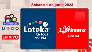 Loteka y la Primera en vivo 🎰 │Sábado 1 de junio del 2024– 7:55 PM