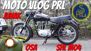 Junak M07 odpalenie, SHL M04 prezentacja, OSA M50 awaria czyli Moto Vlog PRL