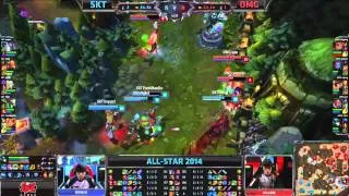 All-Star Paris 2014: SK Telecom T1 vs OMG Group Stage Highlights