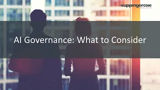 AI Governance: What to Consider