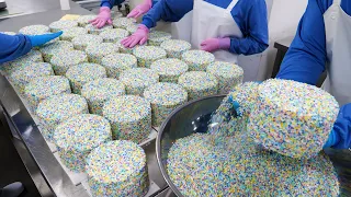 cake mass production! most satisfying cake making factory in Korea BEST 3 - korean street food