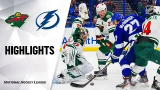 NHL Highlights | Wild @ Lightning 12/5/19