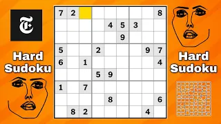 New York Times Hard Sudoku Solution. 19 July 2021