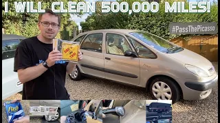 I will clean 500,000 miles! Cleaning and Fixing the Citroen Picasso (#PassThePicasso Part 2)