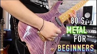 5 80's Metal Riffs For Beginners! ( With Tabs)