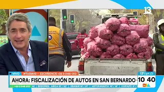 Intensas fiscalizaciones en autos y motocicletas en San Bernardo. Tu Día, Canal 13