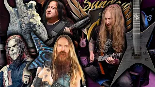 SWOLA137 - SLIPKNOT MICK & ESP, ZAKK WYLDE / PANTERA, BURNT SOLAR GUITAR, VENUE MERCH CUTS IN FLAMES