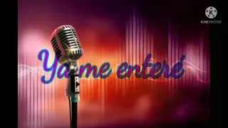 ya me enteré Karaoke |Reik|