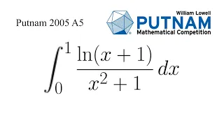 A School-level Integral from Putnam | Putnam 2005 A5