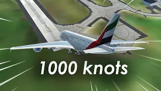 Landing at 1000 knots CHALLENGE infinite flight