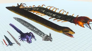 The Centipede of Evolution VS All Dinosaurs | Snake Evolved to Centipede T-Rex -Animal Revolt Battle