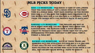 MLB and NBA Picks May 23rd Best Bets Today