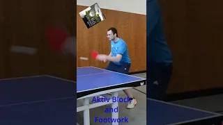 TABLE TENNIS - ACTIVE BLOCK AND FOOTWORK - NEW HYBRID RUBBER DOMINANCE SPIN HARD 47° STICKY