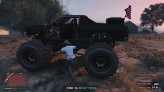 Grand Theft Auto V| Bunker Sale Gunrunning $420K Worth Of Stock In 2 Monster Trucks..!!? HWFGK ;-)))