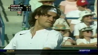 Indian Wells 2005 Roger Federer - Gilles Muller