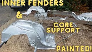 1989 Caprice Classic build Ep. 12 Painting the inner fender wells and core support!