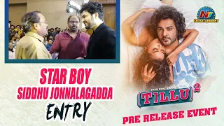 Star Boy Siddhu Jonnalagadda Entry At Tillu Square Pre Release Event || NTVENT