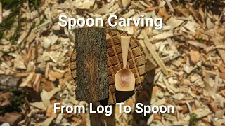 Carving a spoon by hand - full process