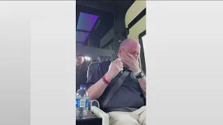 Police officer shot reacts to emotional radio call welcoming him back to service