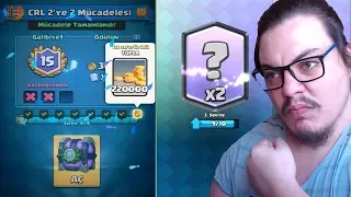 HASTAYKEN 15 YAPTIM!! CRL 2'ye 2 Mücadelesi Clash Royale