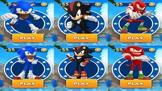 Sonic Dash 2 Boom - Sonic vs Shadow vs Knuckles - All 7 Characters Unlocked Android Gameplay