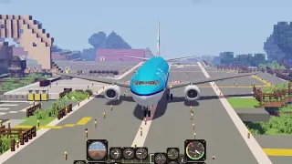 Immersive vehicles flying 80.000 blocks with the Boeing 737-300