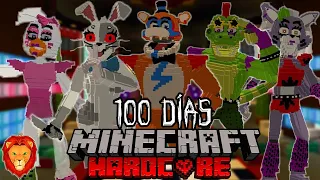 SOBREVIVÍ 100 días en FIVE NIGHTS AT FREDDY'S SECURITY BREACH en Minecraft HARDCORE y esto sucedió..