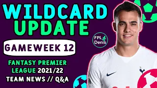 FPL GW12 Wildcard Live Stream | Gameweek 12 | Fantasy Premier League Tips 2021/22