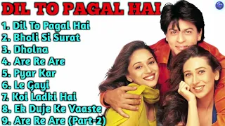 Dil To Pagal Hai Movie All Songs Shahrukh Khan Madhuri Dixit Karishma Kapoor Long Time Songs