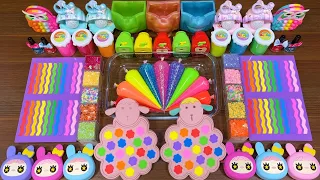 RAINBOW Slime!! Mixing random into PIPING BAGS Slime! Satisfying Diana Slime #340