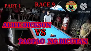 P(1) BET 11K. ALICE DICKSON 🆚 PAOPAO "BICUTAN" RACE 9