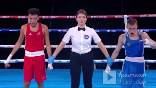 28-4-2024(54kg)FINALS European Boxing Championships RED BILLAL BENNAMA FRA VS BLUE DMITRII DVALI RUS