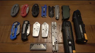 Buyers Guide To Utility Blade Knives...My Thoughts After 2 Years Of Trying Different Styles...