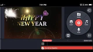 Happy New Year Best Animation Video in Kinemaster