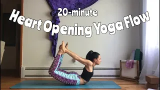 YOGA FOR CHEST & SHOULDERS | Heart opening 20-minute flow