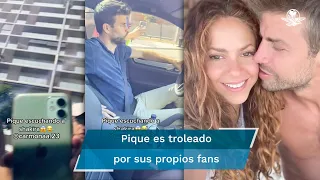 Fanáticos del Barcelona reciben a Piqué con canción de Shakira