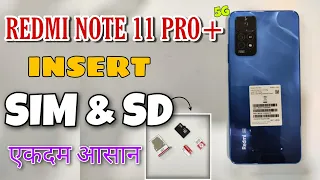 Redmi Note 11 Pro+ 5G: How to insert SIM and MicroSD Card | Very Easy🤗