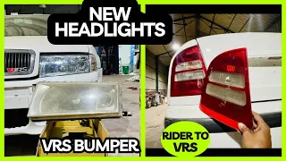 New Headlights updated on Octavia | vRS bumper to my rider | MK1 Skoda octavia restoration project