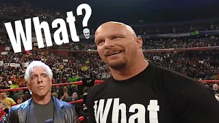 Stone Cold Calls Out Ric Flair What? 4/29/2002