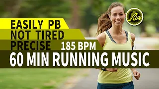 🍭Easily PB｜Not tired｜Precise 185 BPM｜60 MIN Running Music｜#56｜柒零夜跑