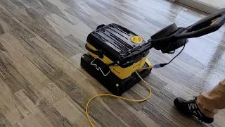 Cleaning VERY DIRTY Luxury Vinyl Plank floors for a local neighborhood fruit bar